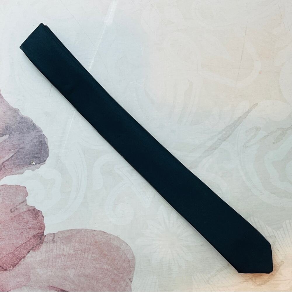 J. Todd Black Skinny Tie Vintage